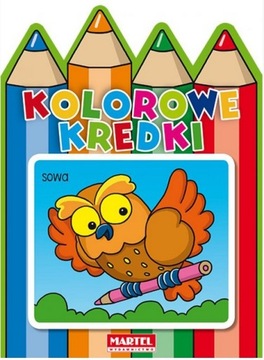 Kolorowanka KOLOROWE KREDKI sowa, 32 str. 21x28cm