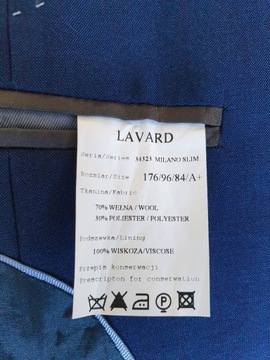 Garnitur LAVARD | 176/96/84 | slim | niebieski
