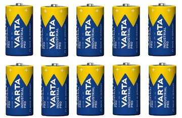 10x LR20 BATERIE VARTA INDUSTRIAL D20 MOCNE 06-2033 Made in GERMANY