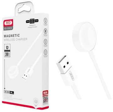 Индуктивное зарядное устройство для умных часов Apple Watch, USB 2W, беспроводное, белое