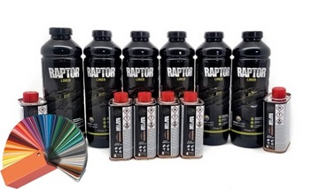 RAPTOR U-POL 6 KOMPLETÓW KOLOR DOWOLNY ŚRODEK OCHRONNY