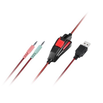 НАКЛЕЙНЫЕ ИГРОВЫЕ НАУШНИКИ С RGB-СВЕТОДИОДОМ МИКРОФОН РАЗЪЕМ USB ДЛИННЫЙ КАБЕЛЬ