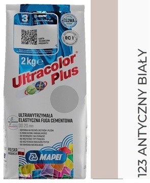 MAPEI FUGA Ultracolor Plus 123 ANTYCZNY BIAŁY 2kg