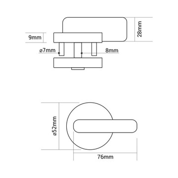 Арматура для сантехнических кабин, туалетов и туалетов, черная SISO