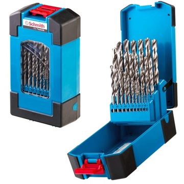 НАБОР СВЕРЛ SCHMITH СВЕРЛА HSS ПО МЕТАЛЛУ 1-13ММ 25 ШТ.