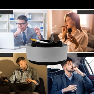 БЕЗДЫМНАЯ ПЕПЕЛЬНИЦА С ОЧИСТИТЕЛЕМ ВОЗДУХА ДЛЯ РАБОЧЕЙ ЗОНЫ АВТОМОБИЛЯ