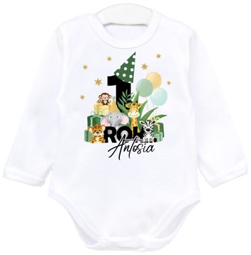 Body PIERWSZE URODZINY ROK ROCZEK SAFARI IMIĘ r 92