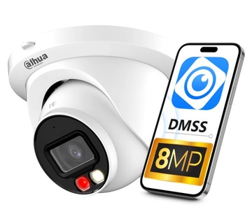 Kamera IP DAHUA IPC-HDW2849TM-S-IL-0280B 8MPx WizSense DUAL LIGHT AUDIO