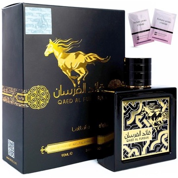 PERFUMY MĘSKIE LATTAFA QAED AL FURSAN SŁODKI OWOCOWY ANANAS SZAFRAN DUBAJ