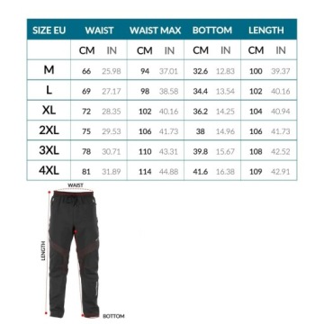 ROCKBROS длинные теплые велосипедные брюки [Цвет Черный, Размер XXL]