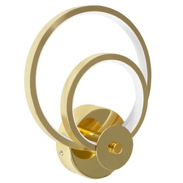 LAMPA ŚCIENNA KINKIET NOWOCZESNY GOLD LED ZŁOTY