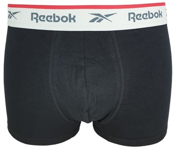 REEBOK bokserki męskie majtki CZARNE 3pak L