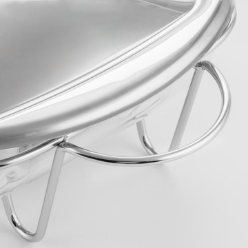 ЛЕГКОСТОЙНЫЙ СОсуд С КРЫШКОЙ, 3,6 Л, НА СЕРЕБРЯНОЙ ПОДСТАВКЕ С НАГРЕВАТЕЛЕМ