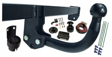 БУКСИРОВОЧНЫЙ КРЮК с 7-контактным МОДУЛЕМ + ЖГУТ ПРОВОДОВ PEUGEOT PARTNER 2 II + TEPEE L1 2008-2018