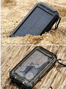 MOCNY PANCERNY POWERBANK SOLARNY TURYSTYCZNY 20000