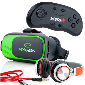 POMYSŁ NA PREZENT DLA 10 11 12 13 LATKA POD CHOINKĘ GOGLE VR 360 3D + PAD