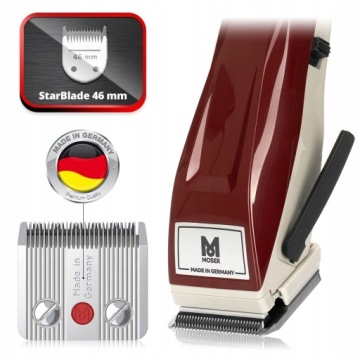 MOSER 1430B CORDLESS PRO STARBLADE 48mm BEARD HAIR MACHINE + CAPSULES