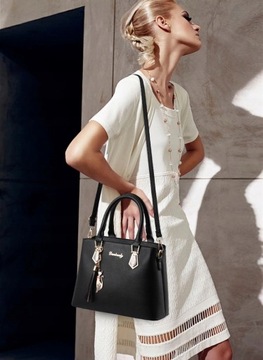 КОЖАНАЯ СУМКА ЖЕНСКАЯ СУМКА С РЕМЕНЕМ И РУЧКАМИ НА ПЛЕЧЕ 2в1