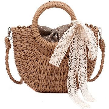 СУМКА НА РЕМЕНЬ РУЧНАЯ КОРЗИНА СО СЪЕМНЫМ РЕМЕНЕМ ПЛАНИРОВАННЫЙ БАНТ В ЭТНО-СТИЛЬ