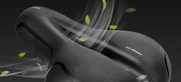 КОМФОРТНОЕ ВЕЛОСИПЕДНОЕ СЕДЛО СПОРТИВНОЕ СЕДЛО МЯГКОЕ, ШИРОКАЯ ВЕНТИЛЯЦИЯ