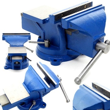 Тиски слесарные поворотные с наковальней 360 90 мм