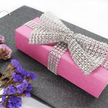 Лента с цирконами, СЕРЕБРЯНЫМИ бриллиантами, 1,5 м, блестящая.