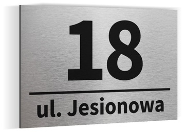 Numer domu tabliczka adresowa tablica ALUMINIUM