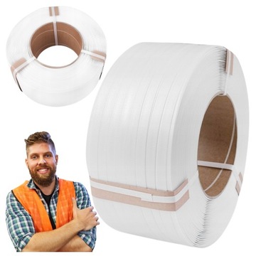 TAŚMA PP 12 mm Rolka 2500 m MOCNA Pakowanie Spinanie Paletyzacja