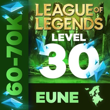 League Of Legends 60k+ BE KONTO LOL EUNE UNRANKED