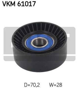 РОЛИК РЕМНЯ SKF MULTI-ROVED. ТОЙОТА 2.0/2.2D-4D 05-