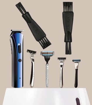 5 шт., мужские аксессуары для бритвы, щетка для бритвы, инструмент для удаления волос, черный