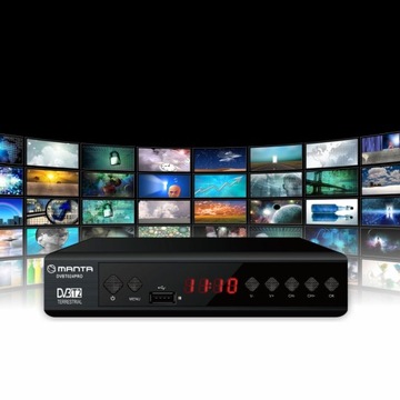 Тюнер-декодер DVBT2 DVBT 2 Наземное ТВ HEVC H.265 HDMI PVR EPG 1080p Manta