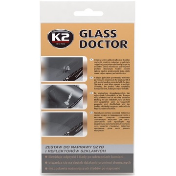 КОМПЛЕКТ для ремонта стекол и фар K2 GLASS DOCTOR