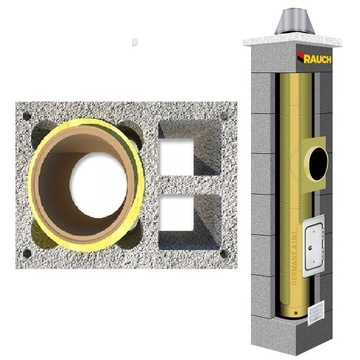 System kominowy RAUCH 8 m komin fi 160 systemowy