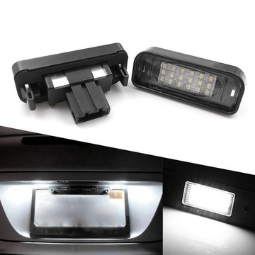 LAMPY LED DO TABULKY SPZ BÍLÉ 2 KS. MERCEDES W220 S TŘÍDA