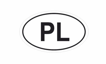 Naklejka PL 15 cm klasyk retro oldschool prl