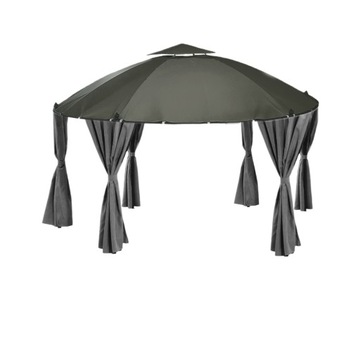 Poszycie wodoodporne do pawilonu ogrodowego OBI BRAGA 350 CM antracyt