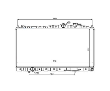 CHLADIČ MITSUBISHI ECLIPSE 00- MR373101 NOVÁ
