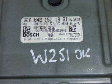 JEDNOTKA MERCEDES TŘÍDA R W251 3.0 CDI 2005-2009 0281012795 A6421501391