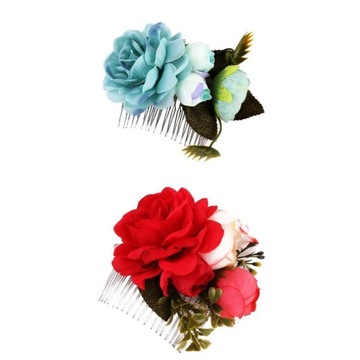 2 Blossom Hair Combs Nakrycia głowy do