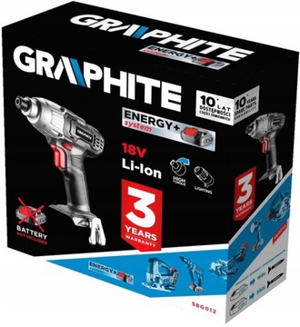БЕСПРОВОДНАЯ МАШИНА GRAPHITE ENERGY+ 58G012