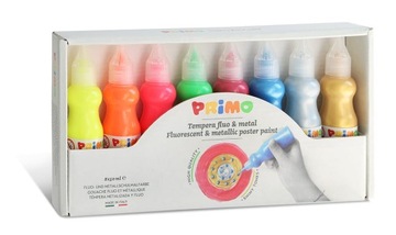 PRIMO Zestaw farb plakatowych FLUORESCENCYJNE