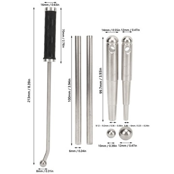 Инструмент для ремонта трубы, металлическая шаровая головка, горн, гриф тромбона, NS
