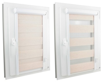 Roleta dzień i noc w KASECIE z PROWADNICAMI 72X190