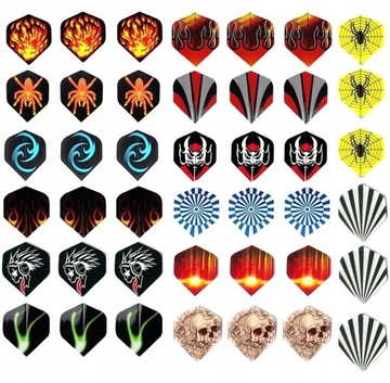 НАБОР ИЗ 12 ДРОТИКОВ + 100 НАКОНЕЧНИКОВ 42 ПЕРА DA201