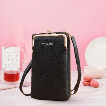 ЖЕНСКАЯ МИНИ-СУМКА КОШЕЛЕК ДЛЯ ТЕЛЕФОНА ЧЕРНАЯ СУМКА ДЛЯ ПОСЛАНИЙ