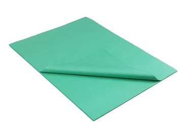 Bibuła gładka 50*70 cm 100 arkuszy Zielona