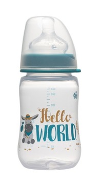 nip Butelka szeroka 260 ml, chłopiec, 0m+, smoczek M silicon