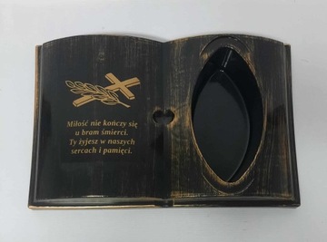 Книга-декорация КЛ4 на могилу, кладбище, украшение, подставку, букет, композицию