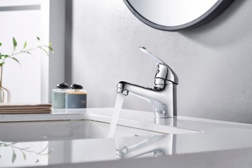 Смеситель для умывальника, Смеситель для умывальника, НИЗКИЙ, ХРОМ, СТОЯЩИЙ, МАЛЕНЬКИЙ